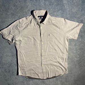 Tommy Hilfiger Gray short Sleeve Button Up
